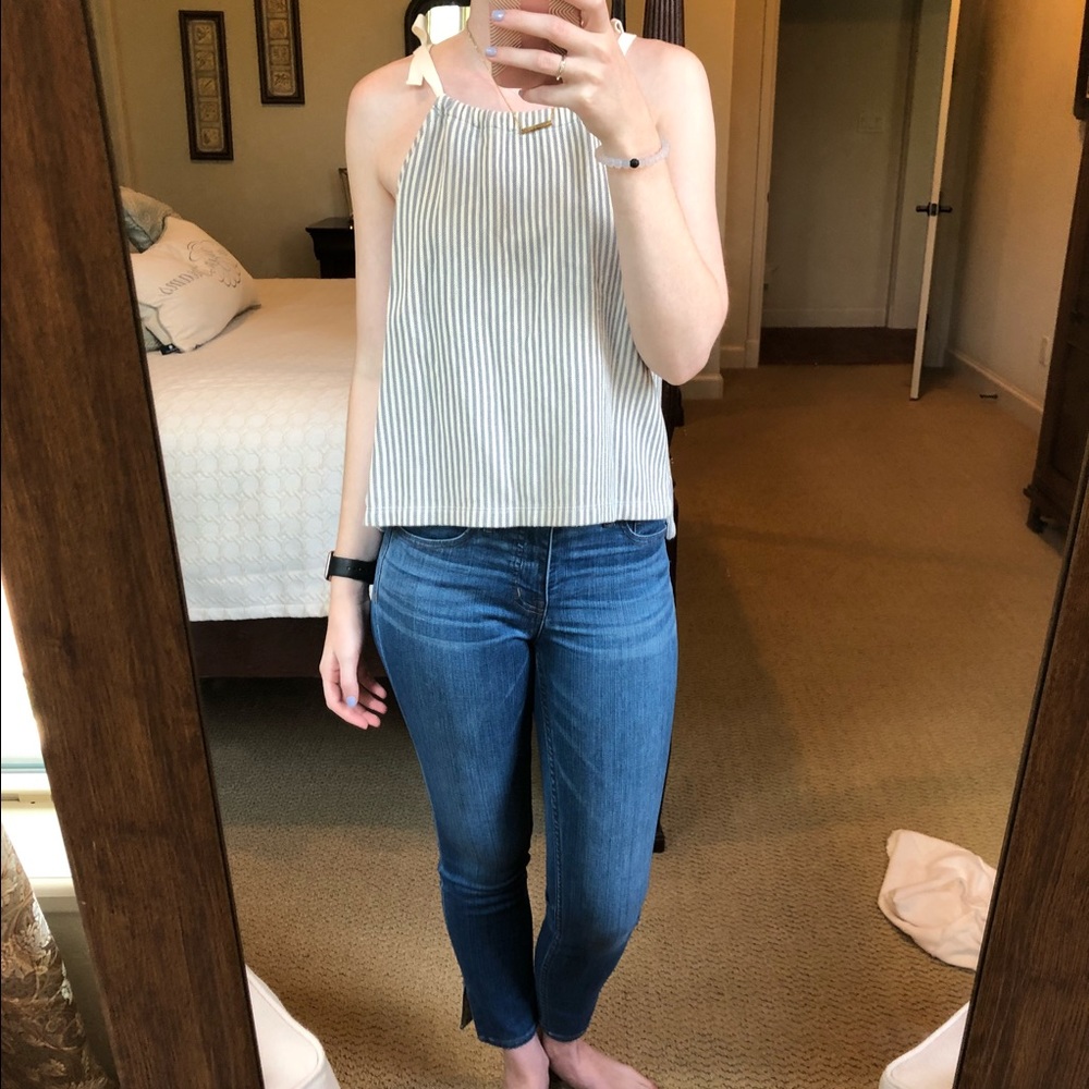DONATING TMRW Striped madewell tank top